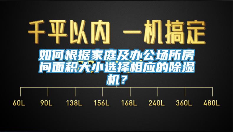 如何根據家庭及辦公場所房間面積大小選擇相應的除濕機？