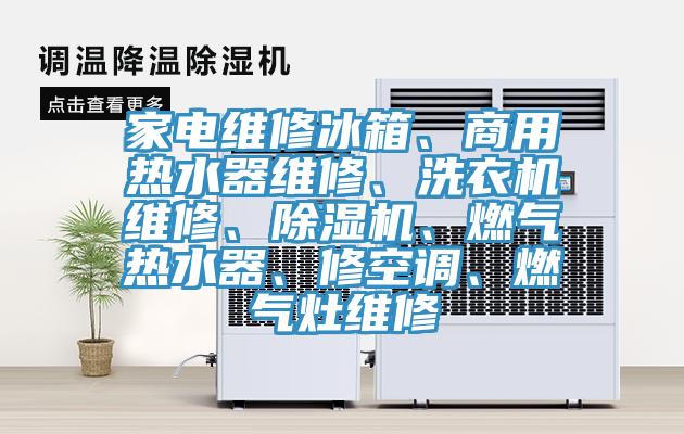 家電維修冰箱、商用熱水器維修、洗衣機維修、除濕機、燃氣熱水器、修空調、燃氣灶維修