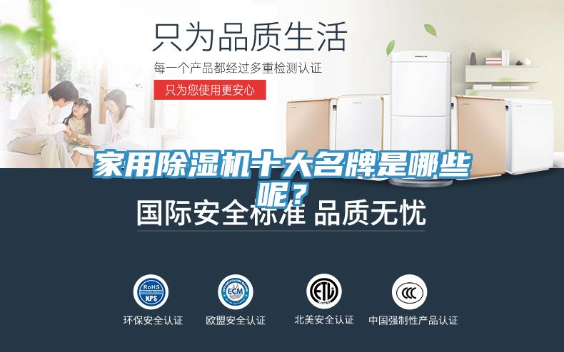 家用除濕機十大名牌是哪些呢？
