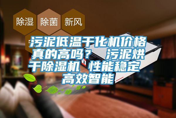 污泥低溫干化機價格真的高嗎？ 污泥烘干除濕機 性能穩定 高效智能