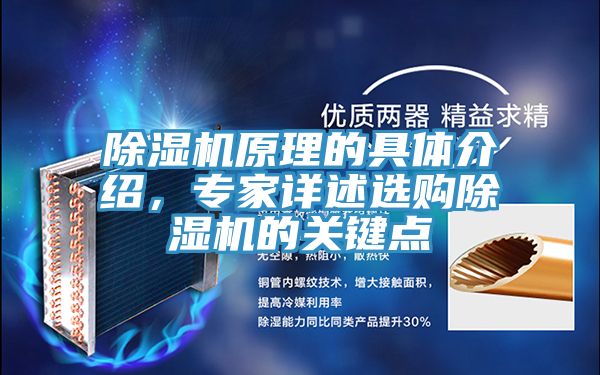 除濕機原理的具體介紹,專家詳述選購除濕機的關鍵點