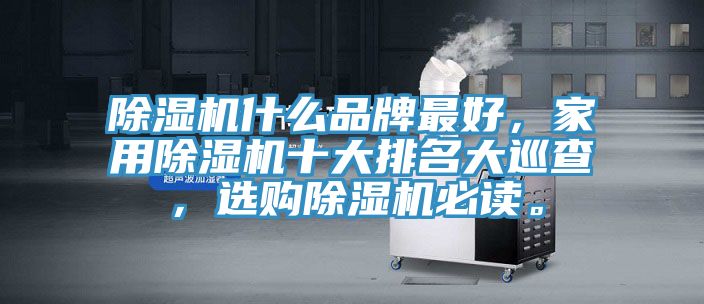 除濕機什么品牌最好,家用除濕機十大排名大巡查,選購除濕機必讀。